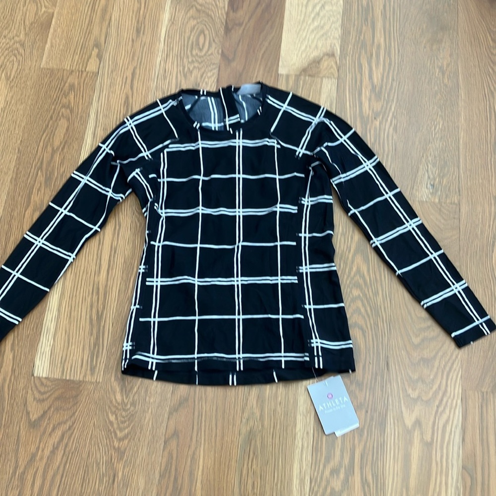 NWT Athleta Lanikai Sunstone RashGuard in Black